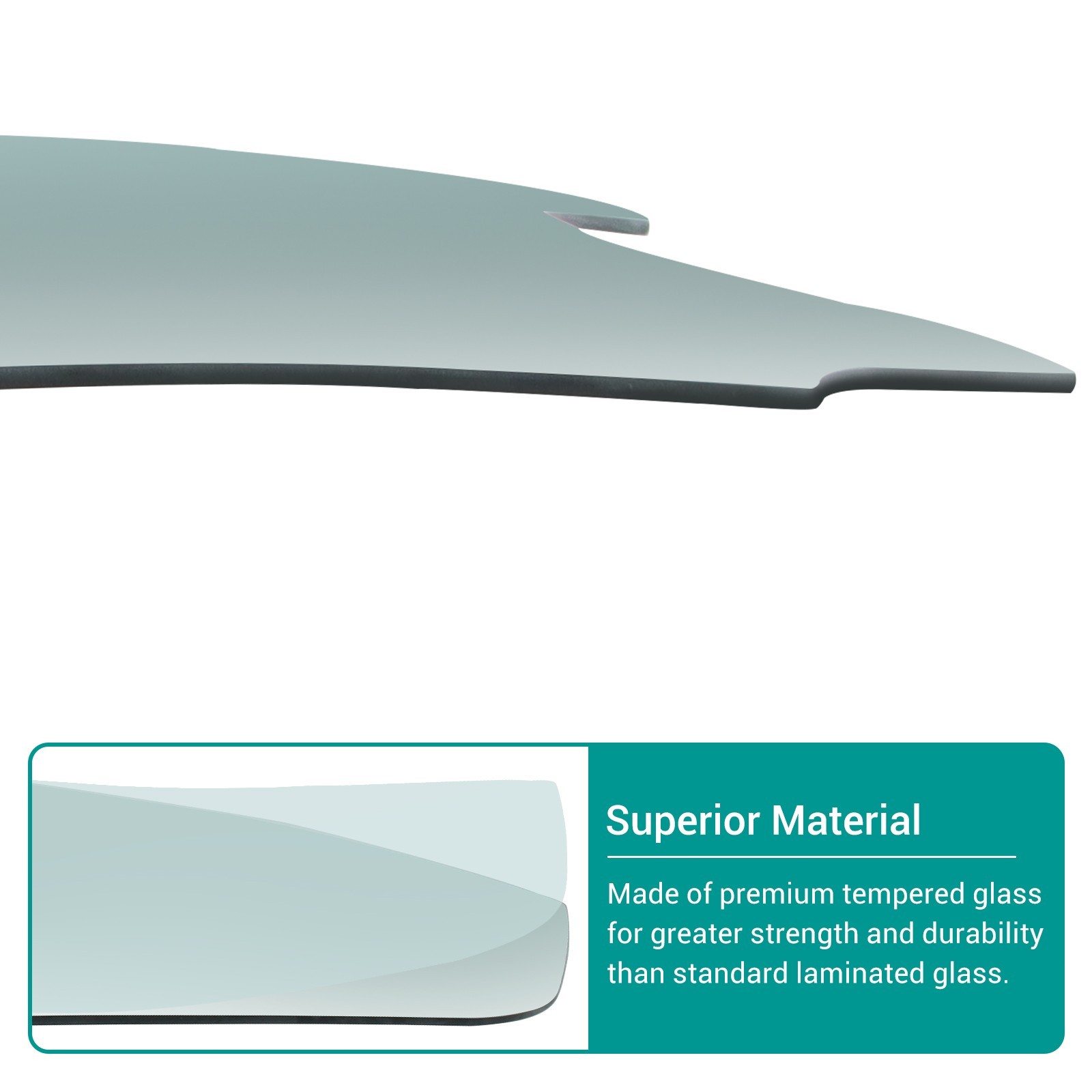 Fits 2014-2024 Infiniti Q50 Driver Left Side Front Door Window Glass Tempered