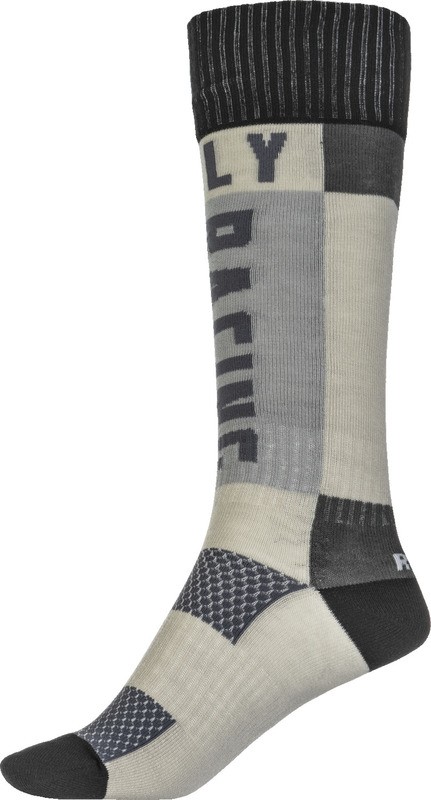 Fly Racing MX Grey Black Thick Socks