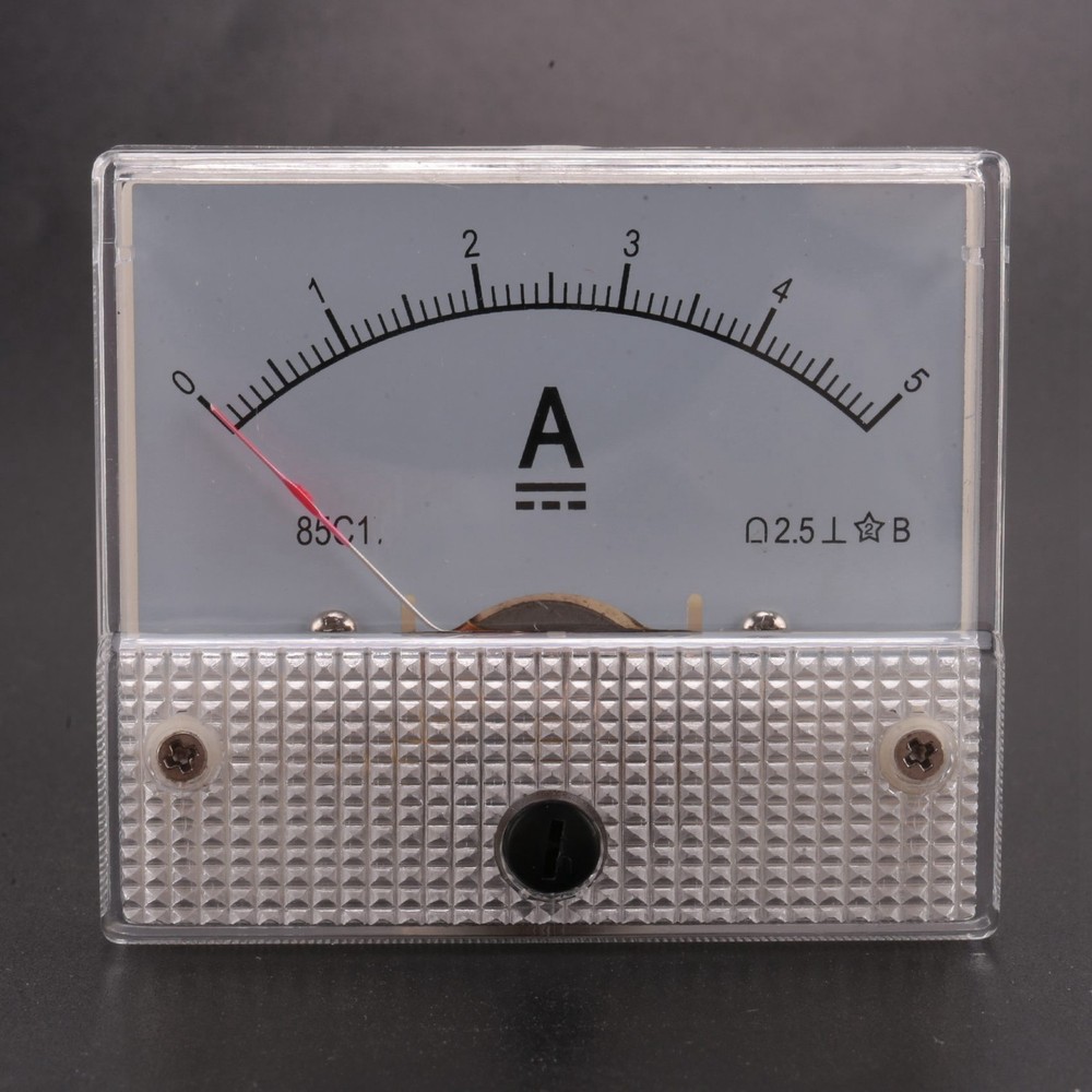 85C1-A Analog Current Panel Meter DC 5A Ammeter H9P12756