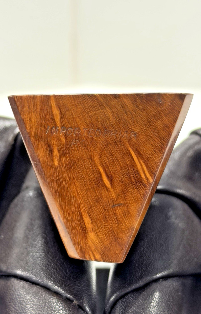 No Name- Unique Shaped Smooth "Imported Briar Root" Triangular / Square Stummel