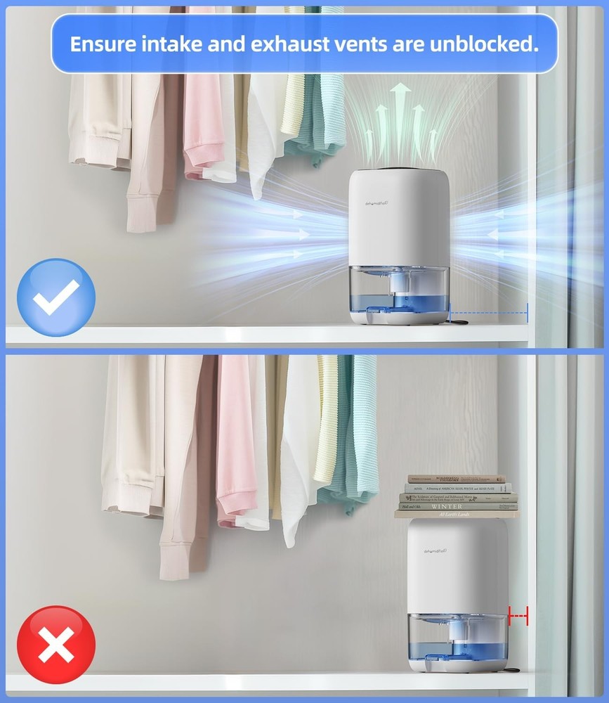 Quiet Auto Shut Off Dehumidifier 280 sq. ft