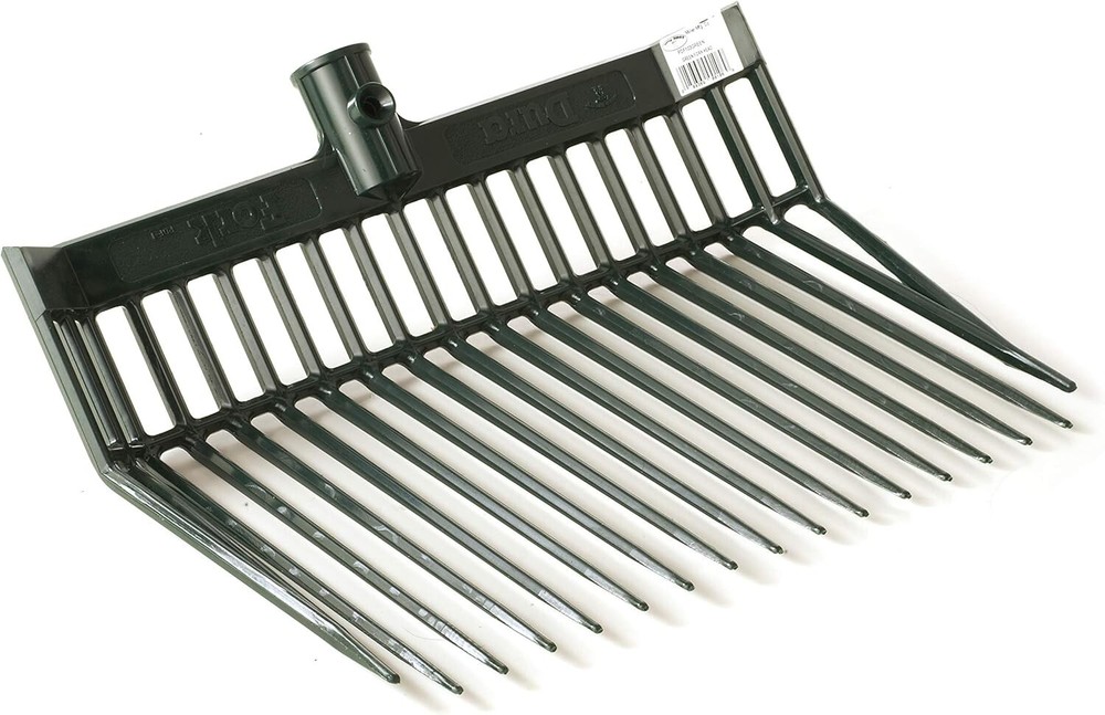Efficient Green DuraFork Replacement Head - Polycarbonate, Angled for Less Mess