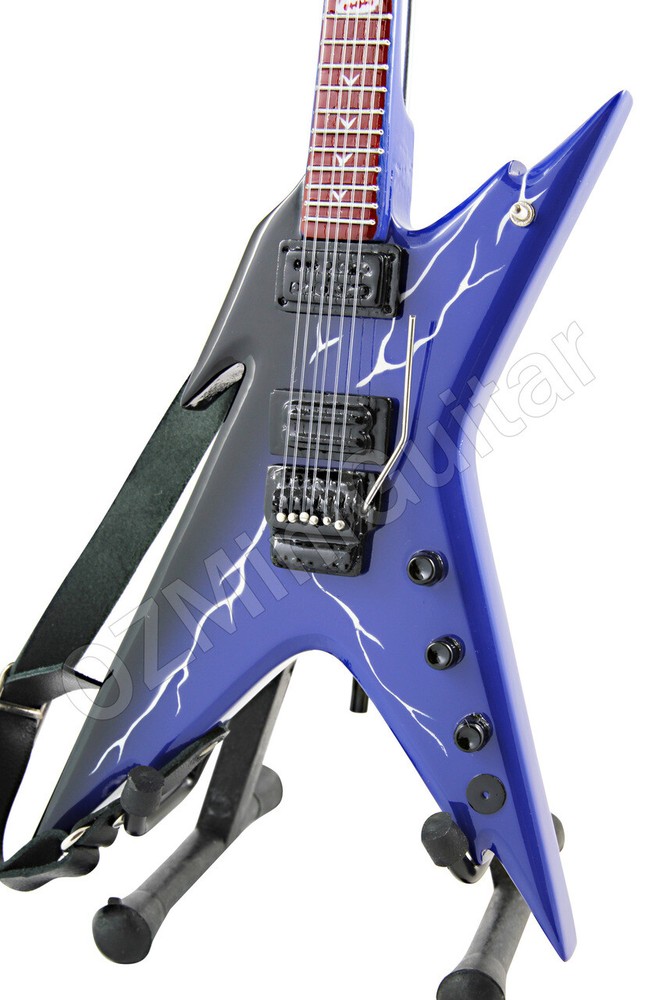 Miniature Guitar Dimebag Razorback from HELL & Strap