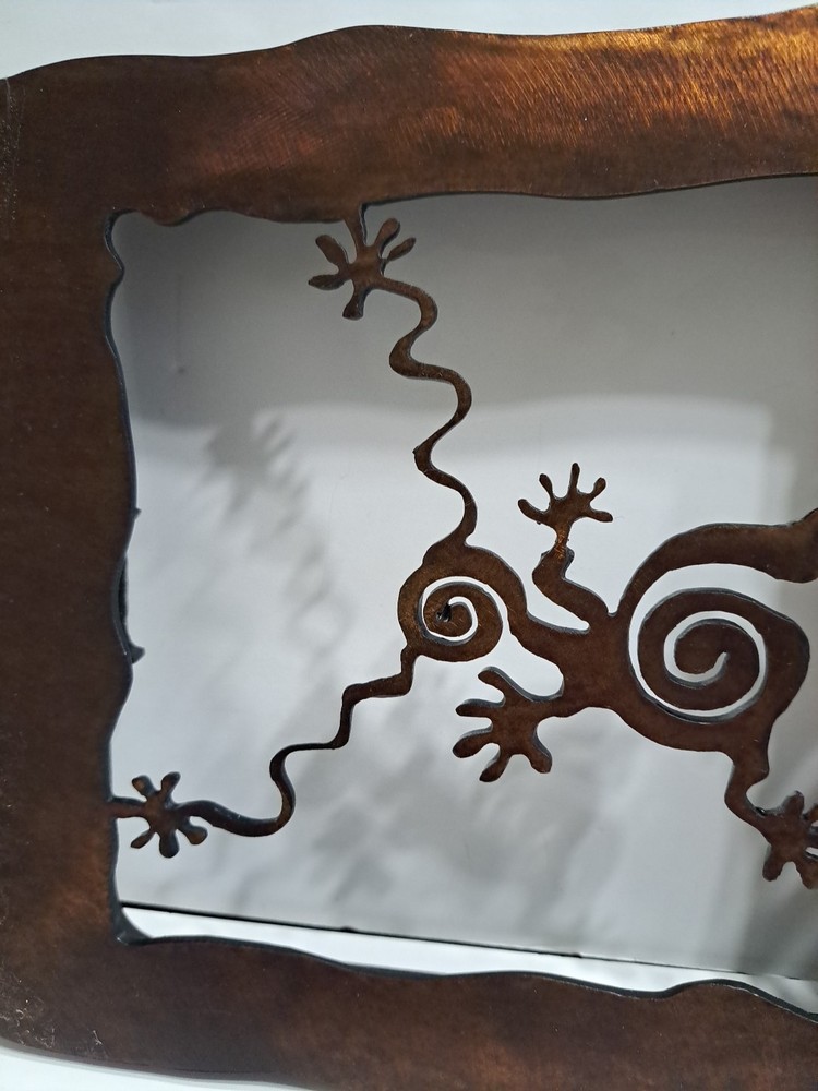 Heavy Metal Rectangular Shaped Clock MCM With Pendulum