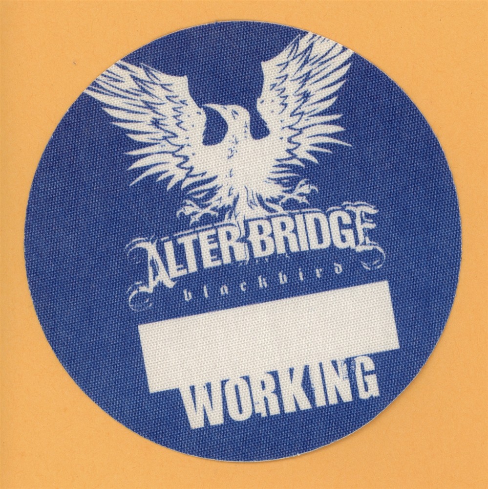 Alter Bridge 2007 Blackbird Concert Tour WORKING Backstage Pass - Creed
