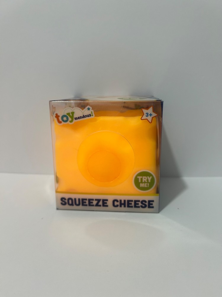 Toymendous Squeeze Cheese! Squishy Cheese Block