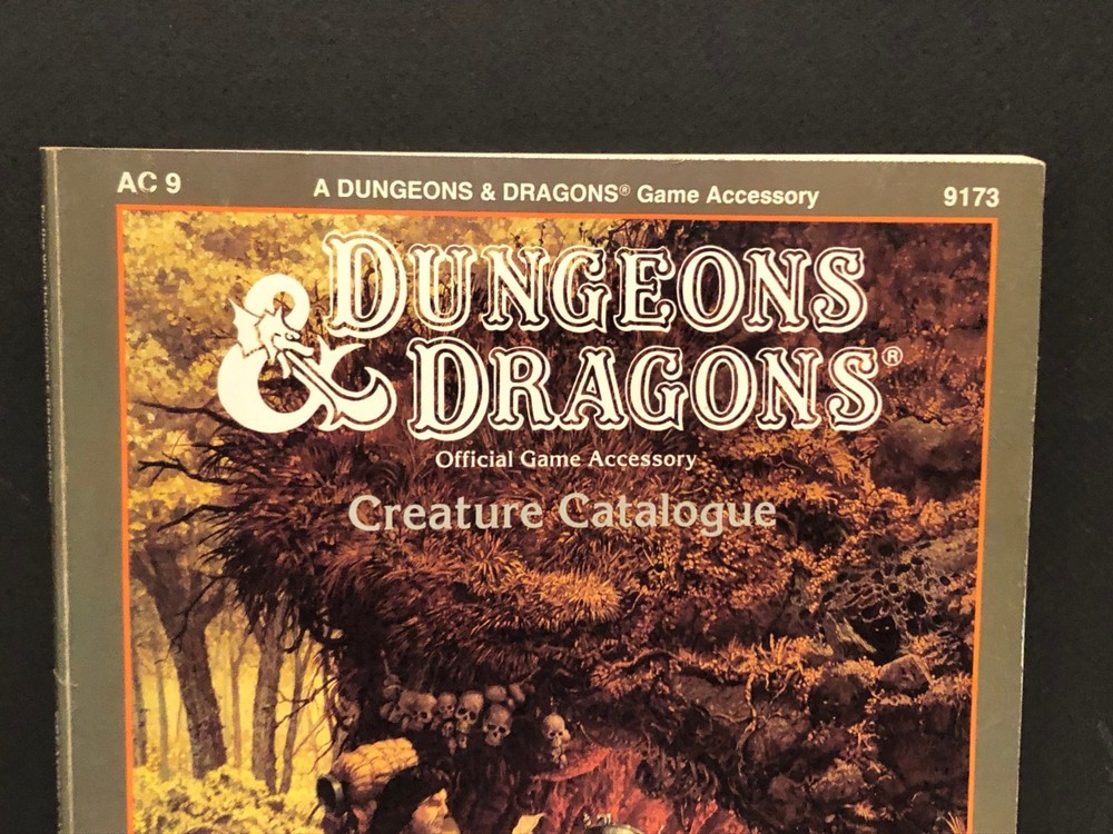 Dungeons Dragons Creature Catalogue 1986
