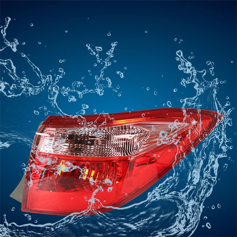 Corolla 2017-2019 Sedan Red Pink Tail Light Outer Passenger Side