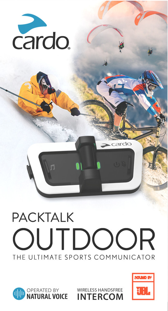 Cardo Palktalk Outdoor Single White Audio/Visual/Communication
