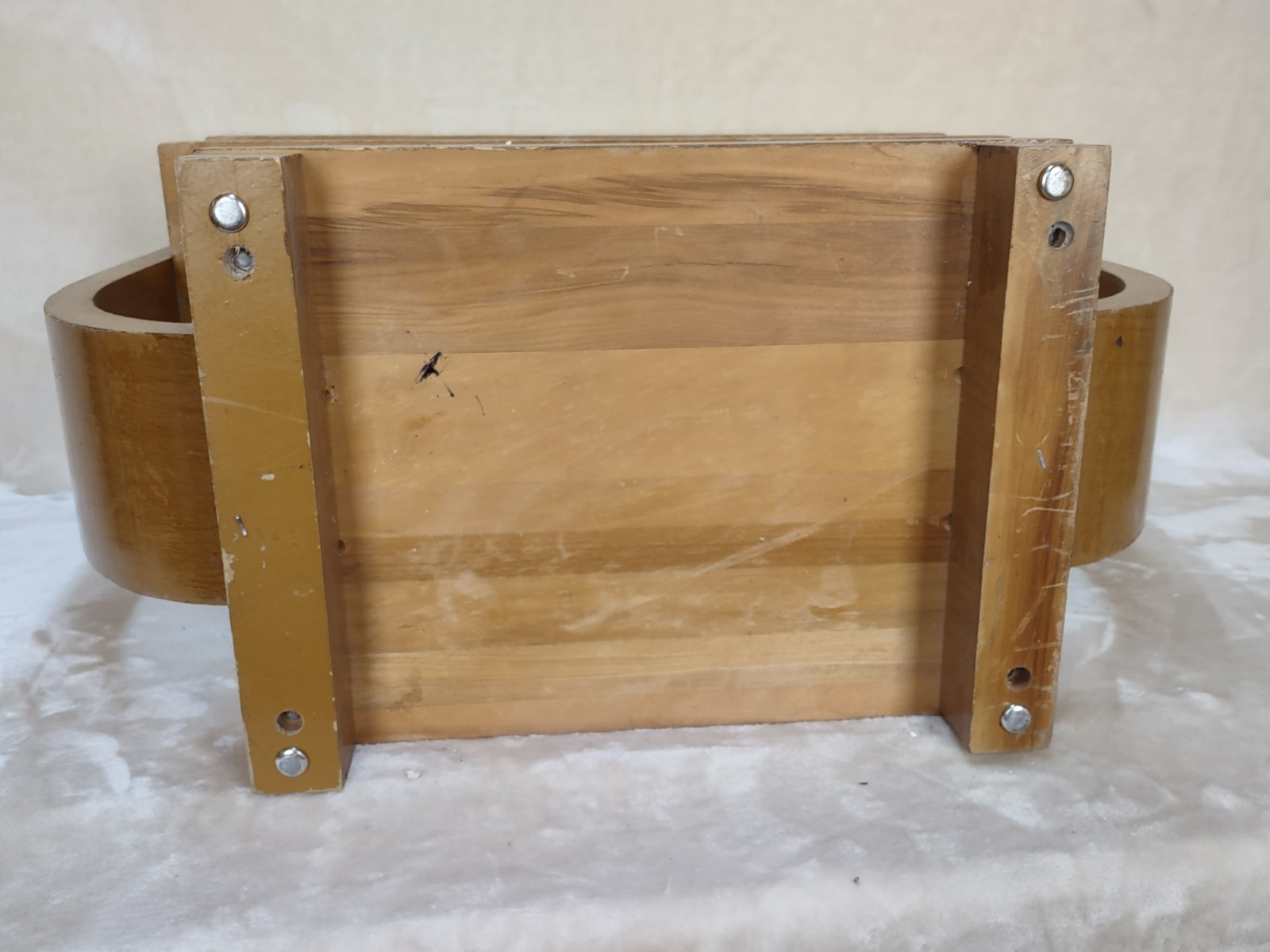 Gilbert Rohde Brown Saltman Style Art Deco Wood Table 1947? FOR RESTORATION