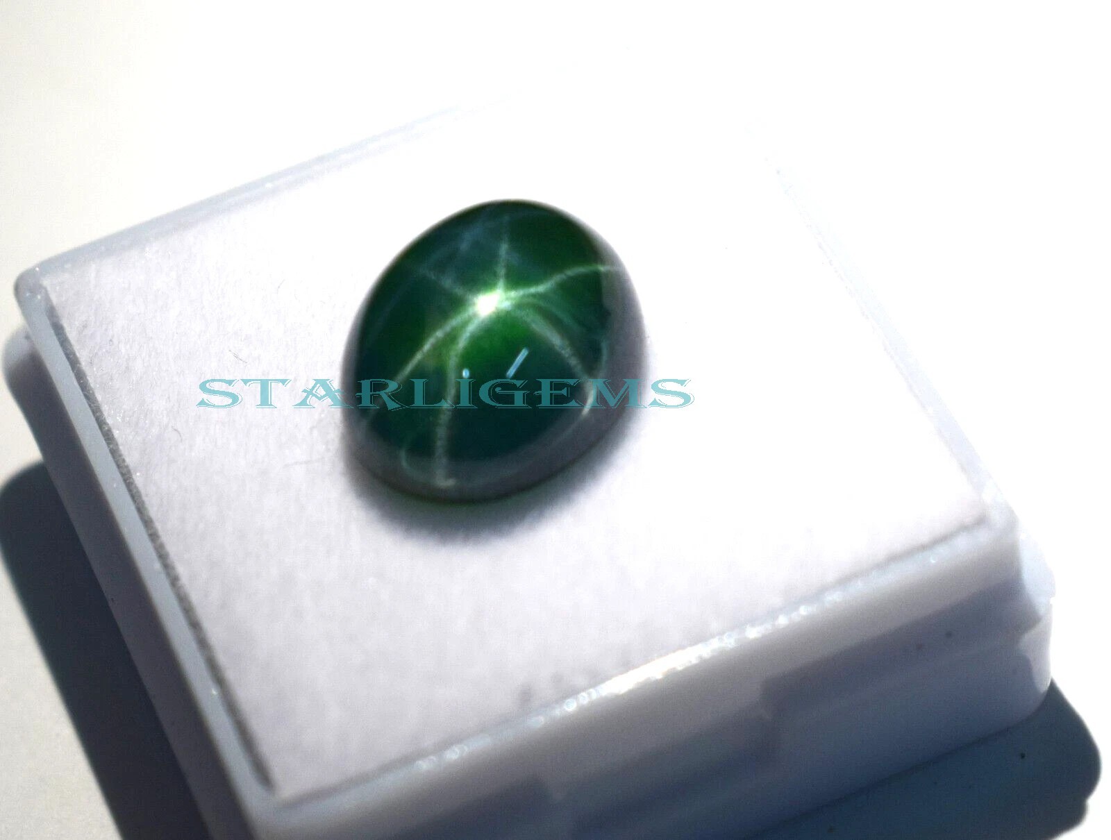 Certified New Natural Green Star Sapphire 10 CT Cabochon Cut Loose Gemstone