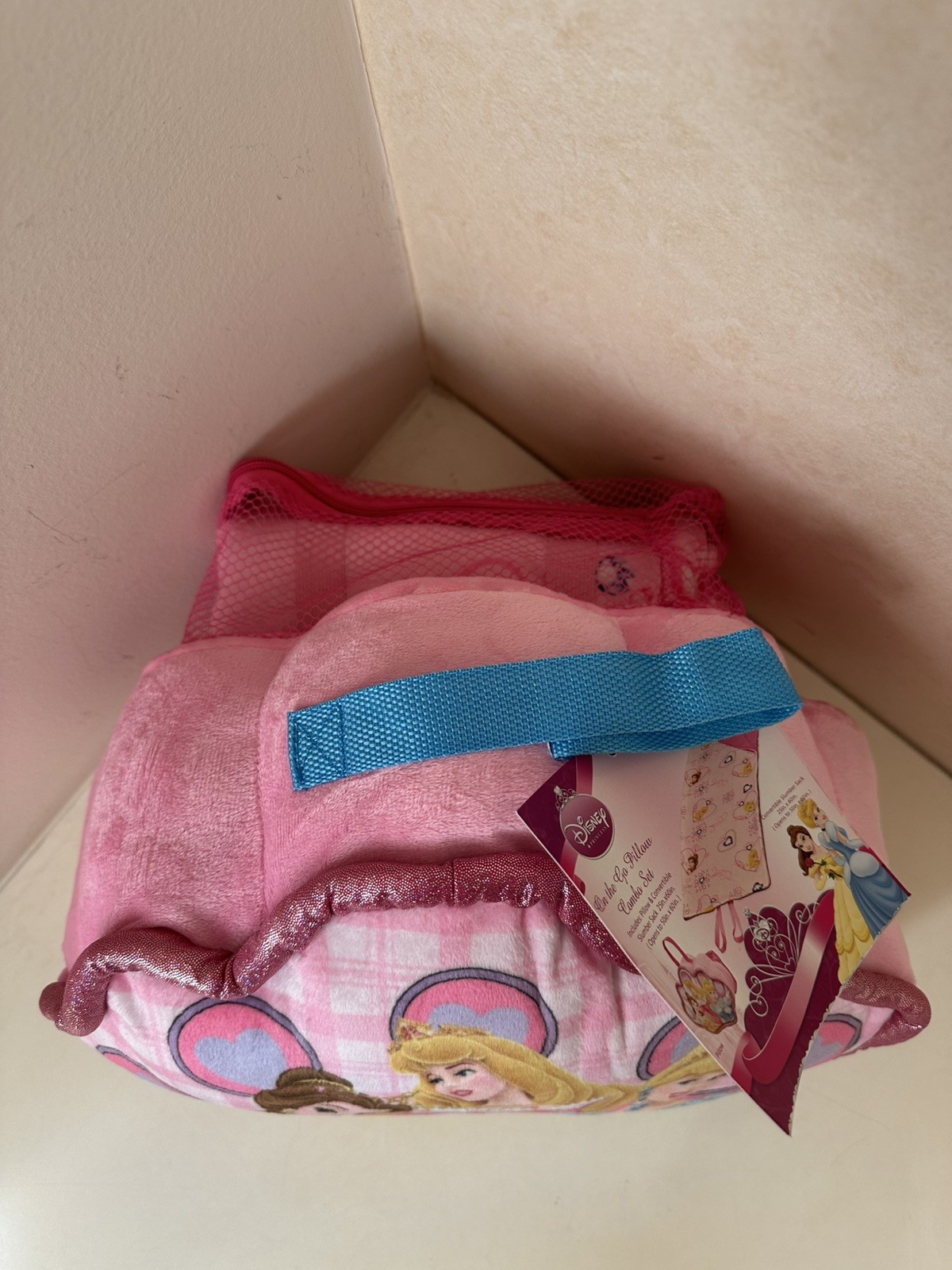 Disney Princess On The Go Pillow Combo Set Pillow And Convertible Slumber Sack