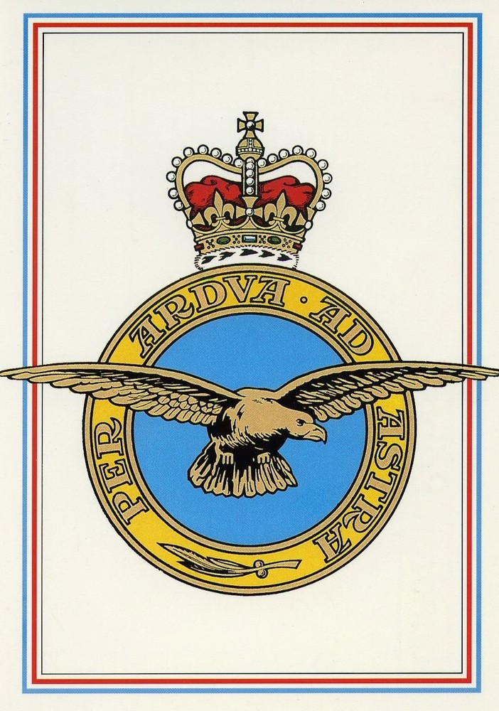 ROYAL AIR FORCE CREST POSTCARD
