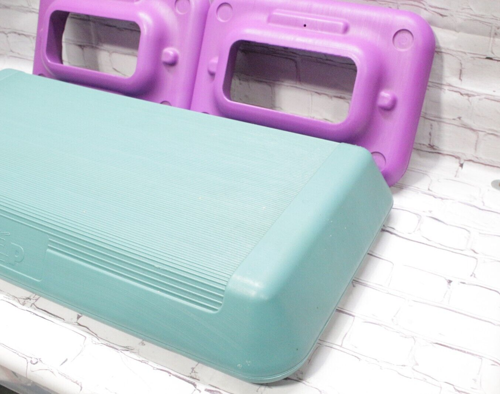 Vintage The Step Original Aerobic Platform 2 Risers