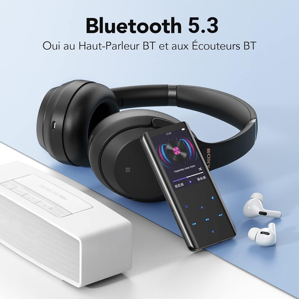 Portable 32GB MP3 Player with 2.4” Curved Display and Multi-Functionality