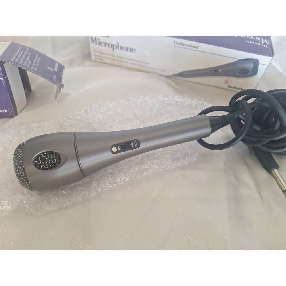 RadioShack Dynamic Microphone 33-3024 Unidirectional Mint in Box
