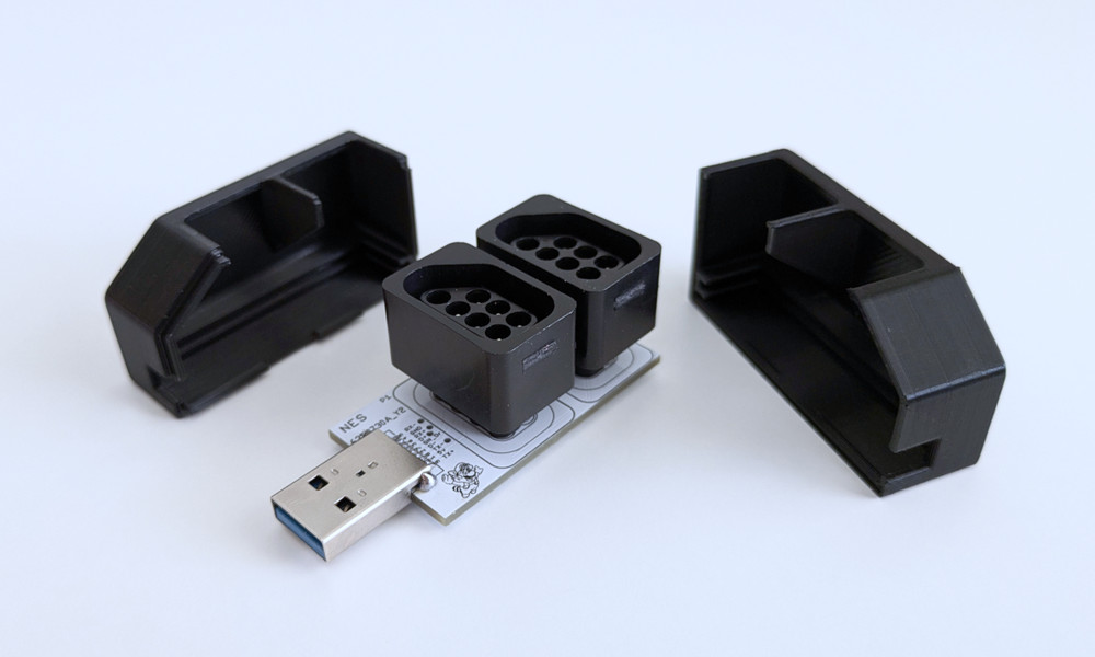 MiSTer FPGA SNAC 2 Player NES Controller Adapter with Enclosure