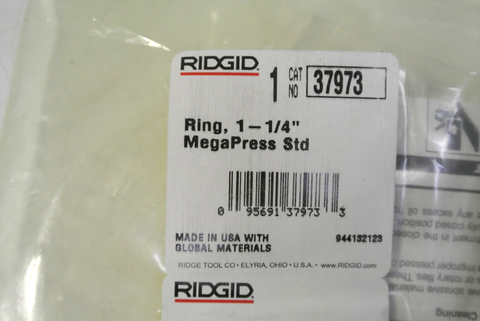 RIDGID 37973 MegaPress Ring for Standard RIDGID Press Tools, 1-1/4-Inch