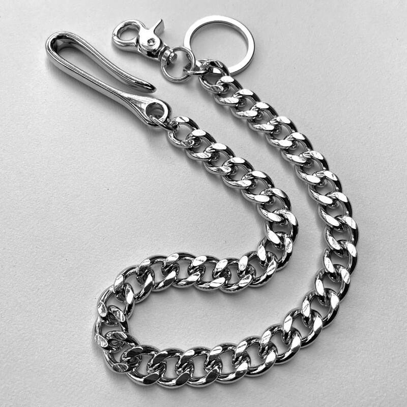 20" Heavy Duty Chain with Locking Clasp Thick Biker Wallet Key Chain Trucker