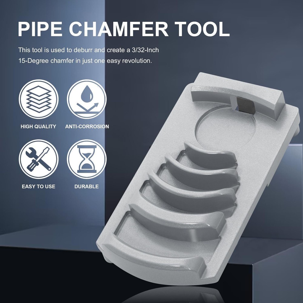 Plastic Pipe Reamer Deburring Tool PVC Chamfer Tool Sizes from 1-1/4 to 4''
