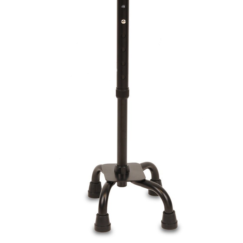 Adjustable Quad Cane Lightweight Small Base Ergonomic Grip Non-Slip Stability US