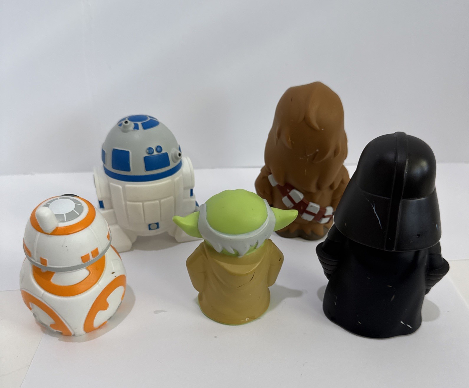 Disney Parks Star Wars Bath Toy Set - Darth Vader, Chewbacca, BB-8, R2-D2 & Yoda