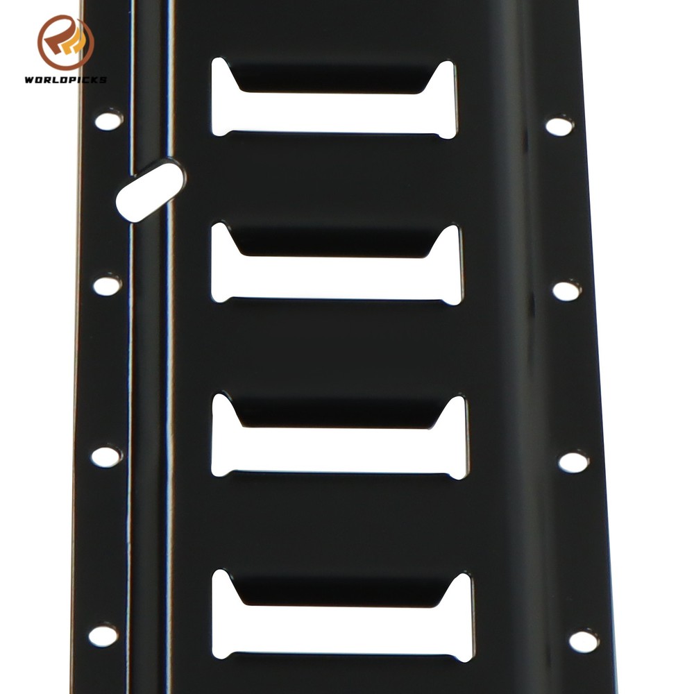 Black 35 Pack Multi-Size E Track Rail Kit, 5ft 8ft Rails With Straps Hardware