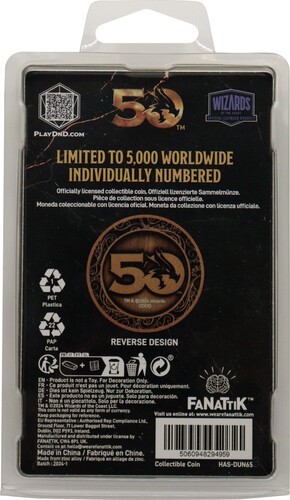 Dungeons & Dragons: 50th Anniversary - Limited Edition Coin - Original Red Box C