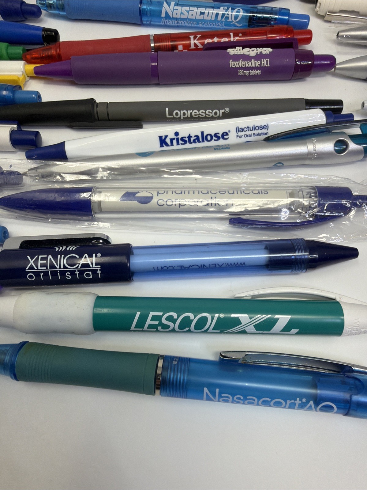 Pharmaceutical Drug Rep Advertising Pens Promo Pens Lot Of Over 50