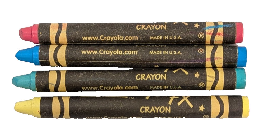 4 Retired Crayola Crayons Gel FX Effects