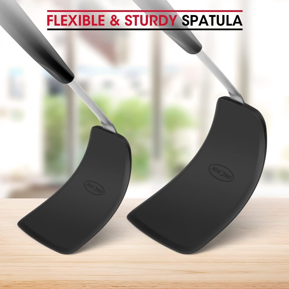 2 Pack Flexible Silicone Spatula, Turner