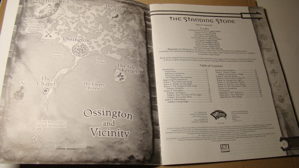 MODULE - STANDING STONE *NICE* COMPLETE ORIGINAL DUNGEONS DRAGONS