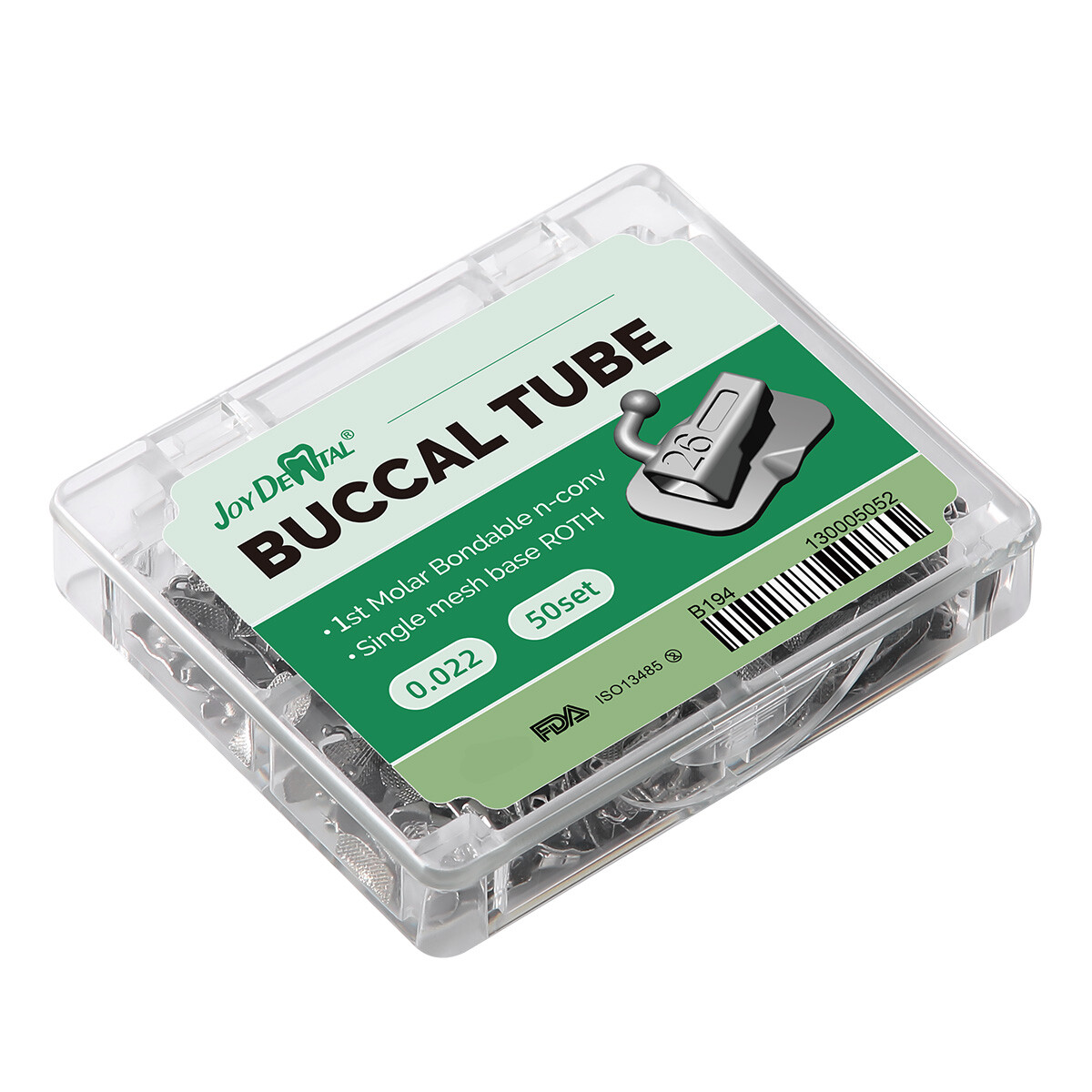 50Sets Tubos bucales de ortodoncia dental 1st Molar Roth/MBT 018/022 Bondable US