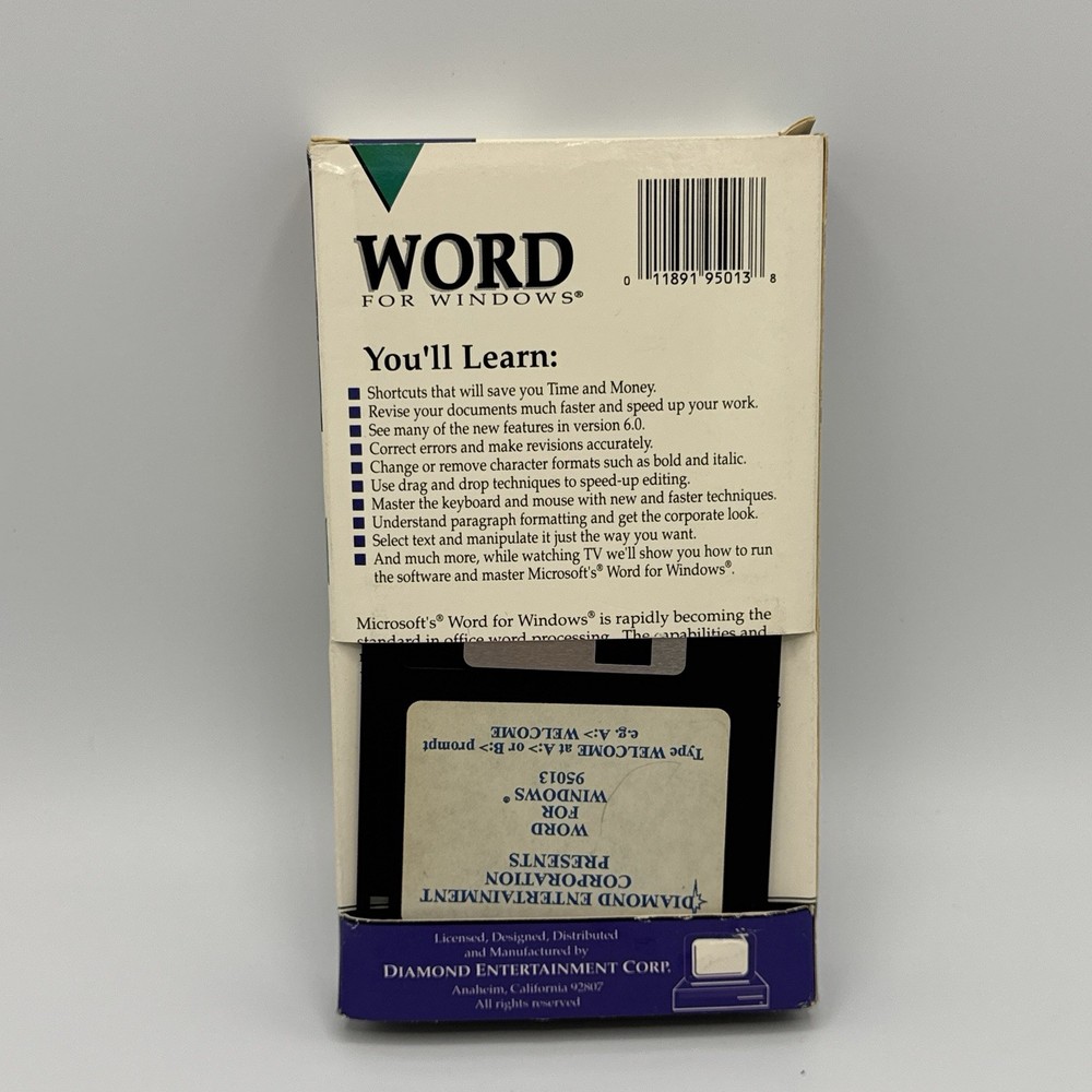 Vintage Computer Informative CDs & VHS Windows Word Typing & My Check Writer