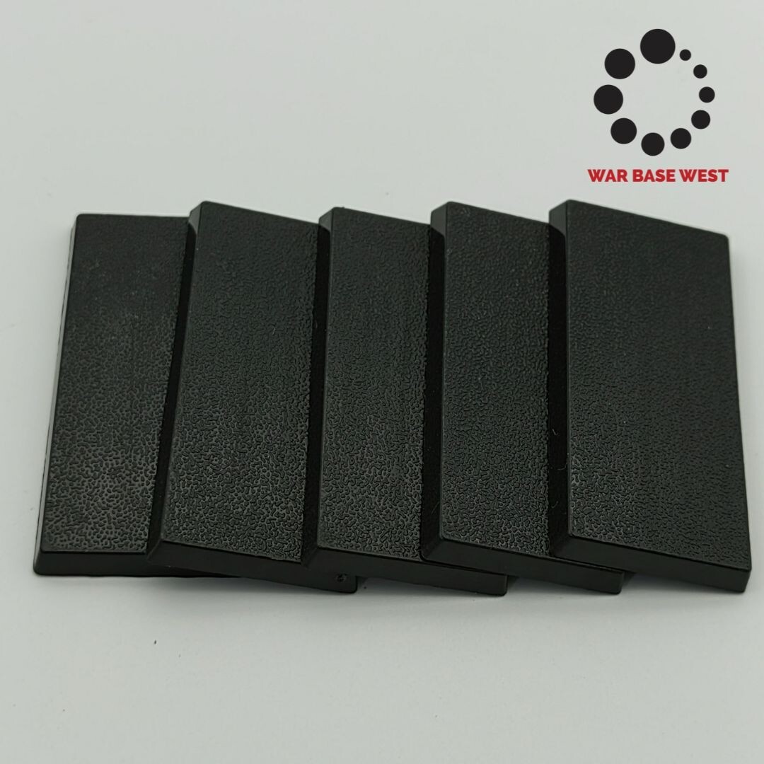 Lot Of 5 25mm X 50mm Rectangular Calvary Bases Used For Warhammer Fantasy