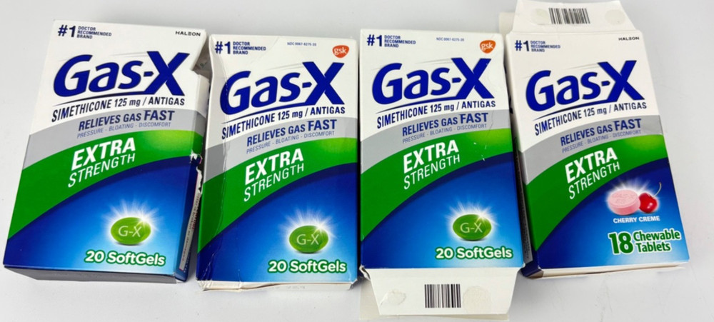 Gas-X Extra Strength Softgels/Chewables-4 Pack. *Please read decription*