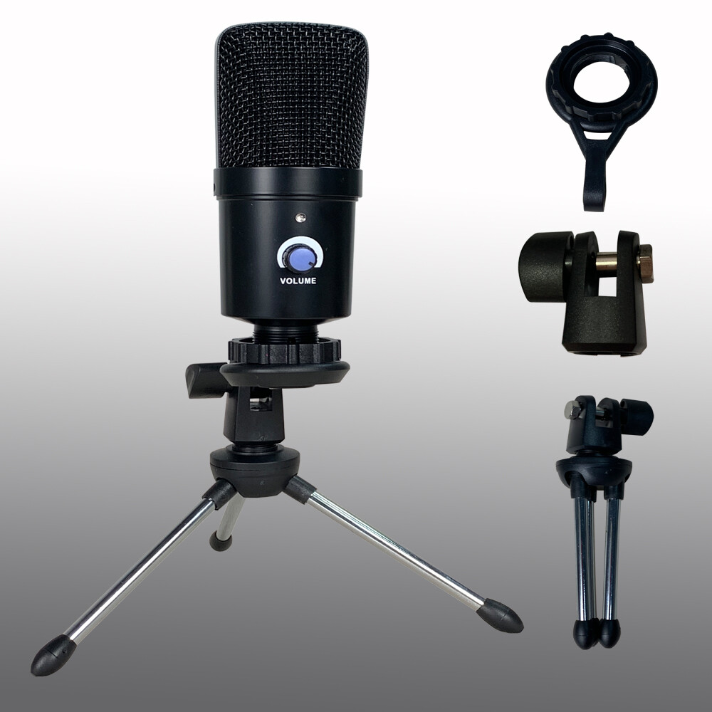Condenser USB Microphone Kit Complete Set PC Audio Recording podcast Microphone