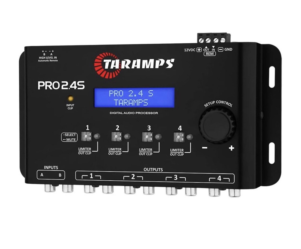 Taramps HD3000 2 Ohm Amp + PRO 2.4S DSP Digital Audio Processor Bundle