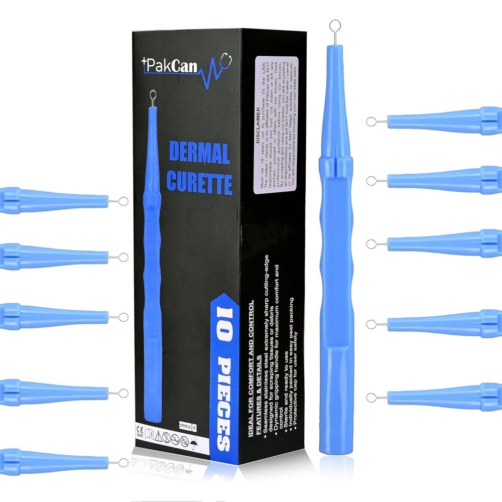 Protective Cap Disposable Curettes - 10-Pack