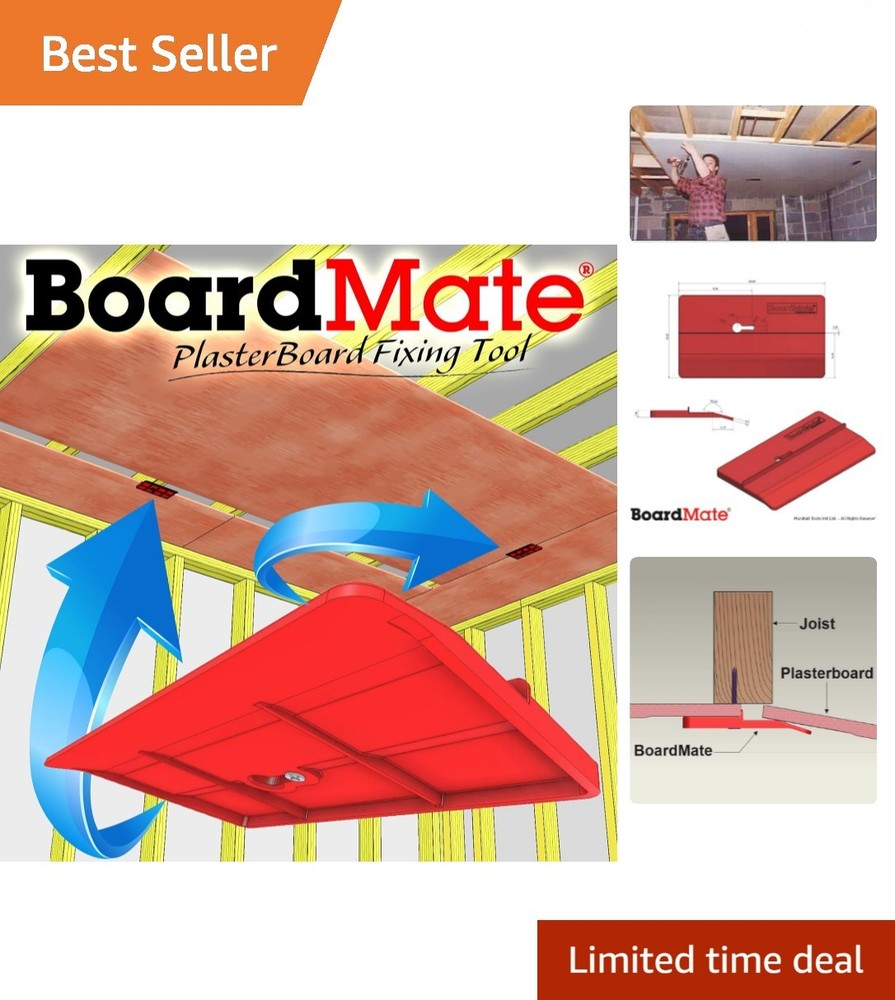 Red Acrylic Drywall Boardmate – Lightweight Tool for Quick Ceiling Installation
