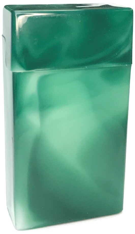 Eclipse Glossy Marble Hard Plastic Crushproof Cigarette Case, 4ct, 100s, 3115M