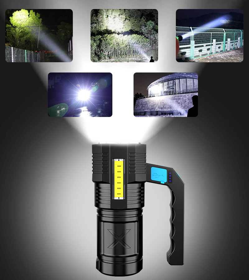 Super Bright 99000000LM LED Torch Tactical Flashlight USB Rechargeable Lantern