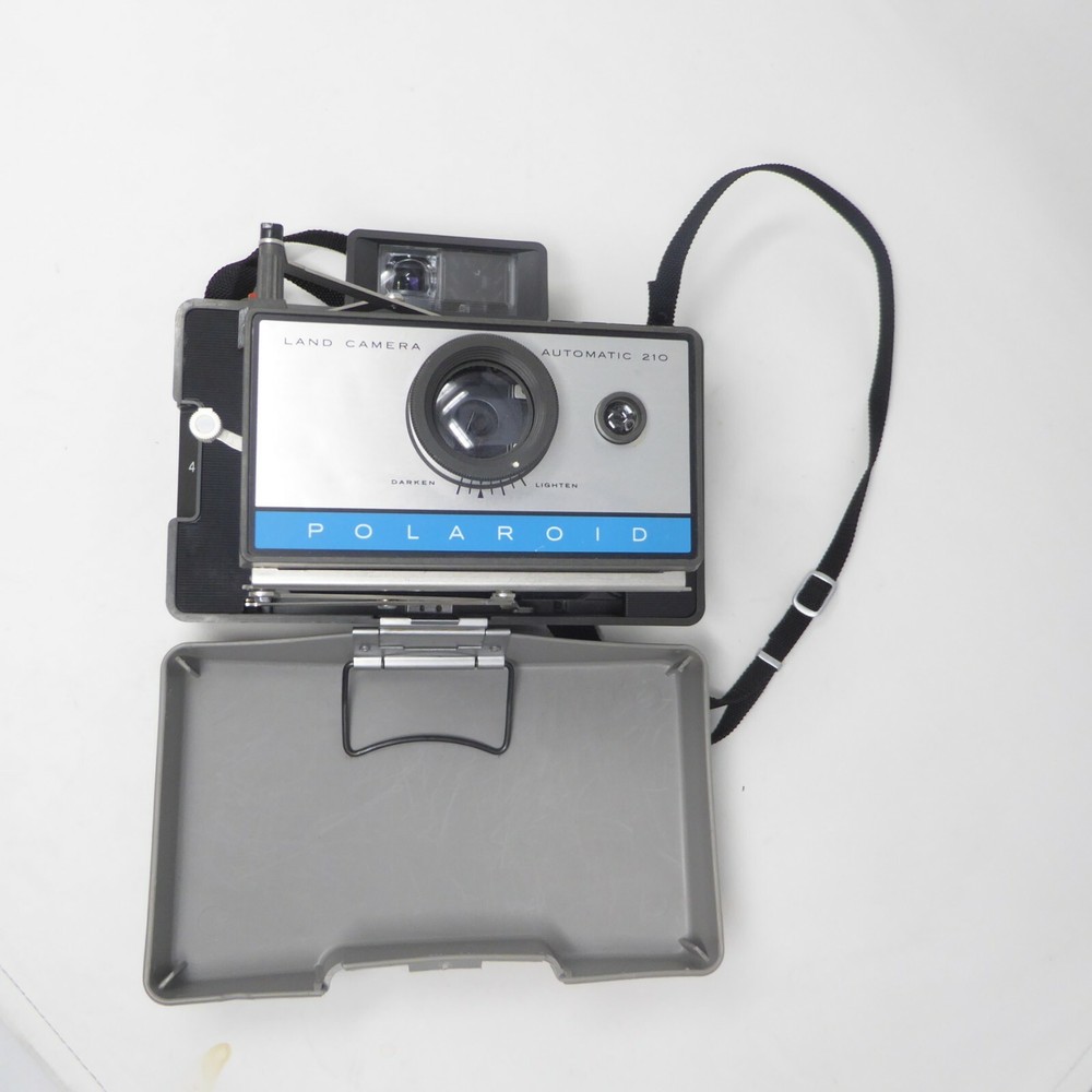 Polaroid 210 Land Camera Flash Hard Case Manuals Self Timer BUNDLE