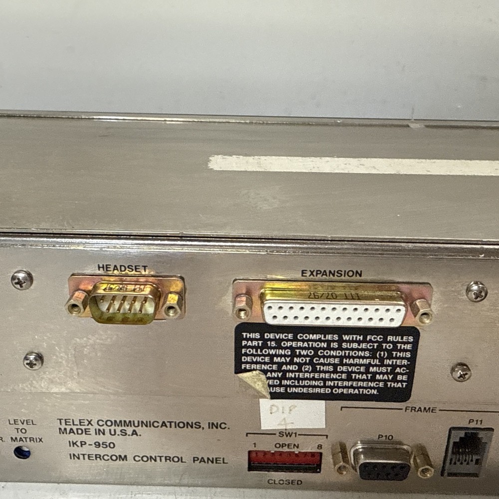 RTS Telex Matrix Intercom System IKP-950 Intercom Control Panel