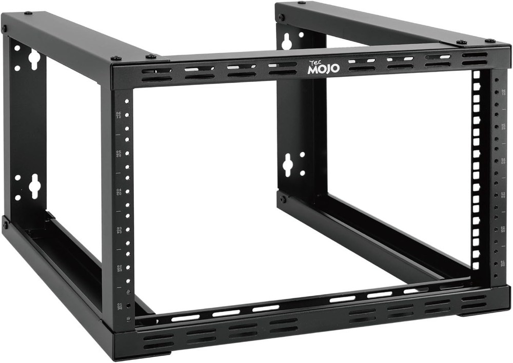 6U Fixed Wall Mount Network Rack 15.8Inch Depth Open Frame for Server Data/Av/It