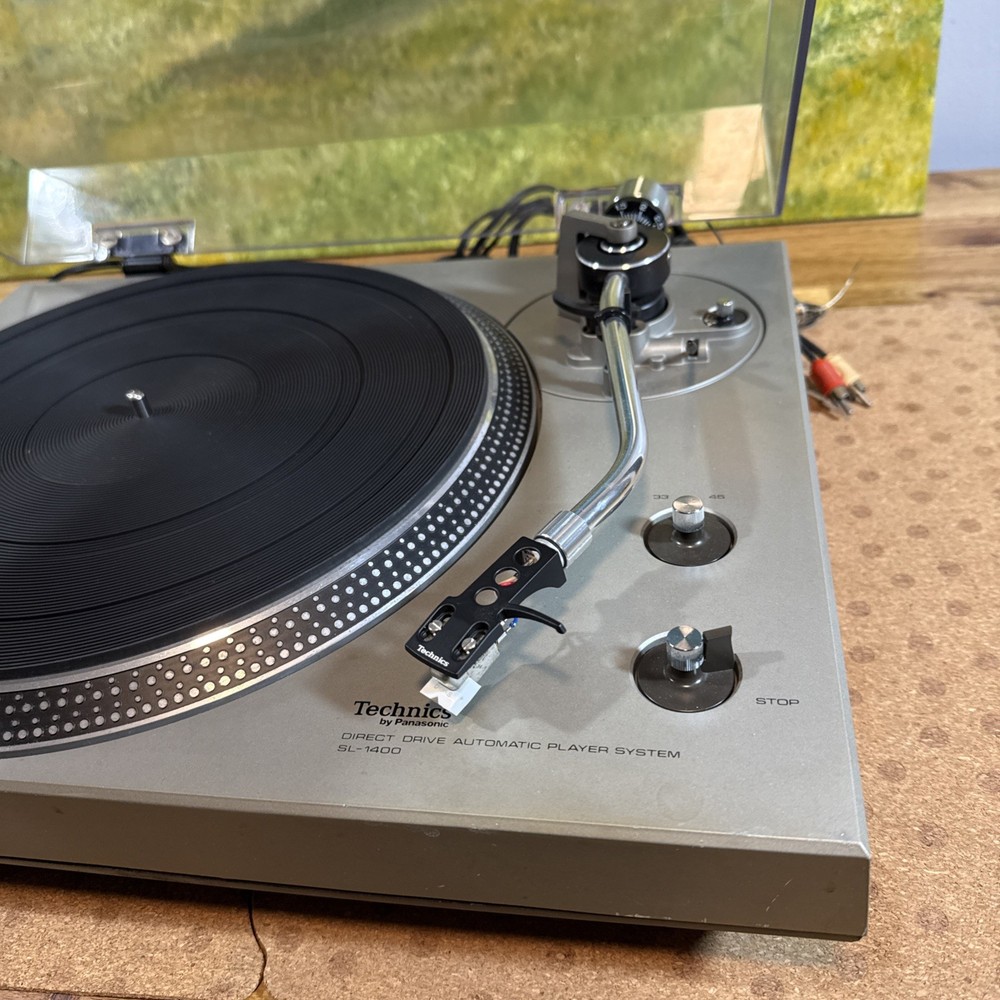 technics sl 1400 turntable Direct Drive Automatic Silver Vinyl Record Player