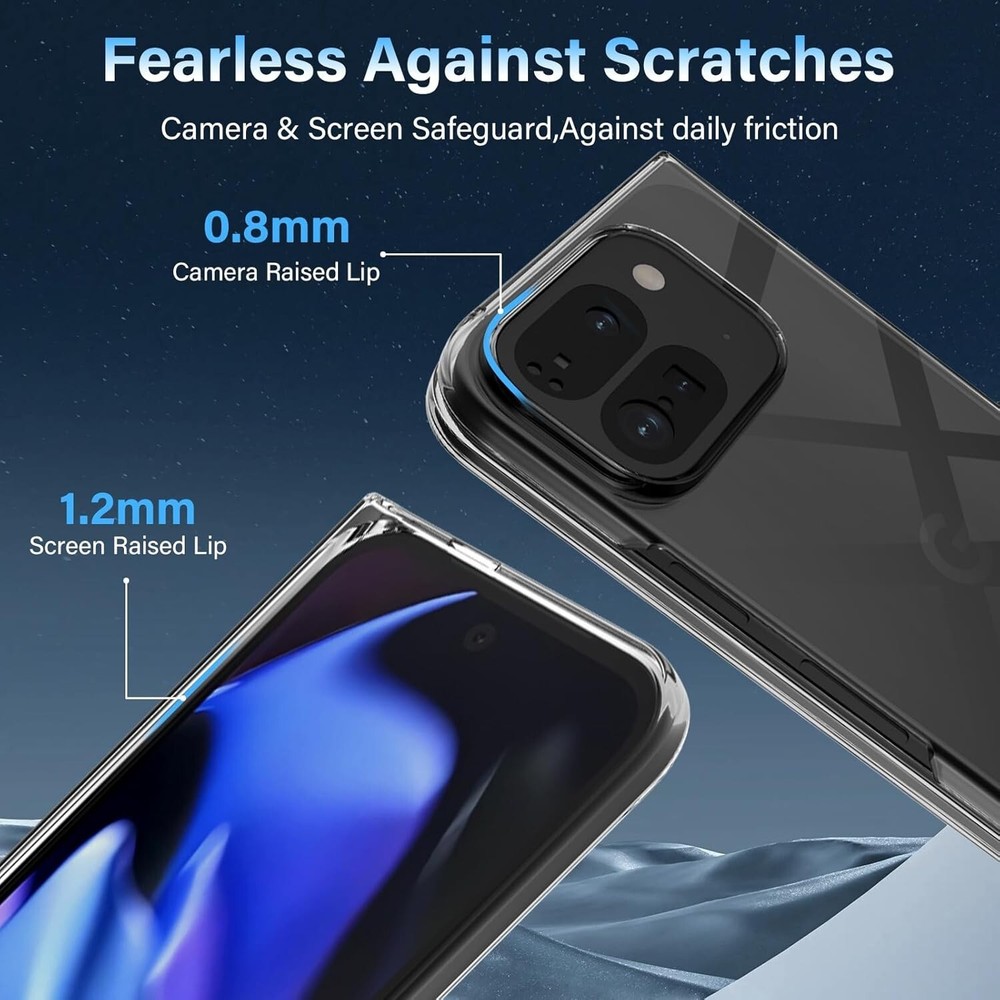 Case for Google Pixel 9 Pro fold silicone protective TPU bag clear slim case
