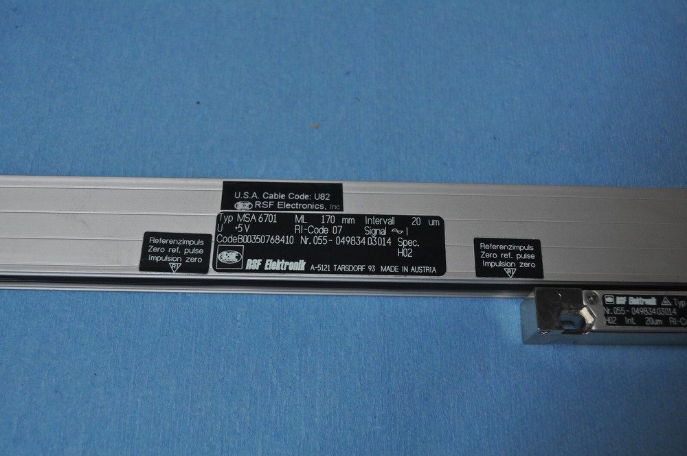 RSF ELECTRONICS MSA6701 ML170MM Linear Encoder Scale, 170MM, U: +5V, INTERVALL: