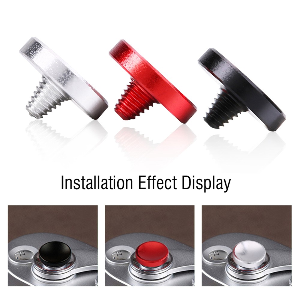 3pcs Universal Aluminium Alloy Camera Shutter Release Buttons With Concave S HBA