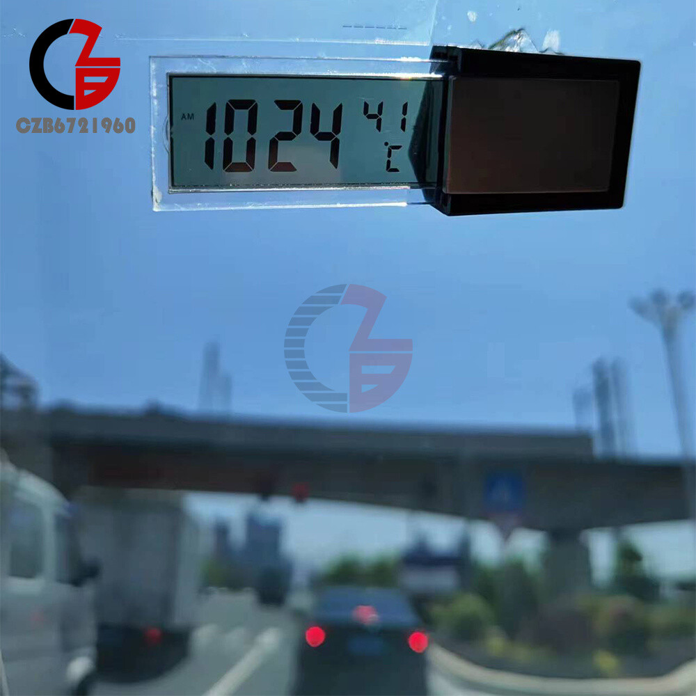 Digital Car Electronic Clock Thermometer Mini Weather Station Temperature Meter